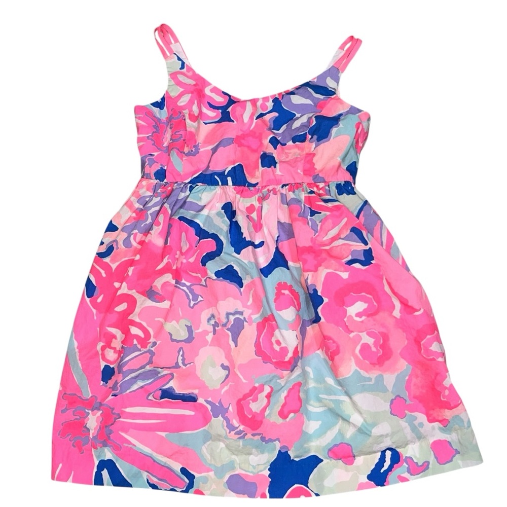 Lilly Pulitzer Girl’s Sleeveless Rue Playa Hermosa Print Dress size 7